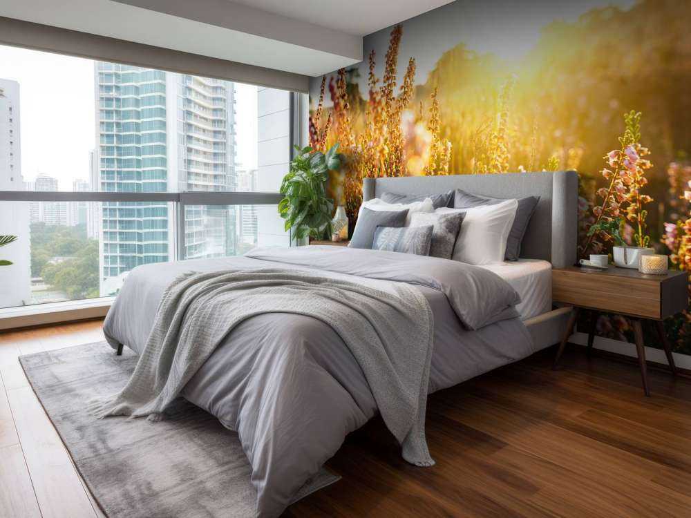 Impianto di erica da vicino