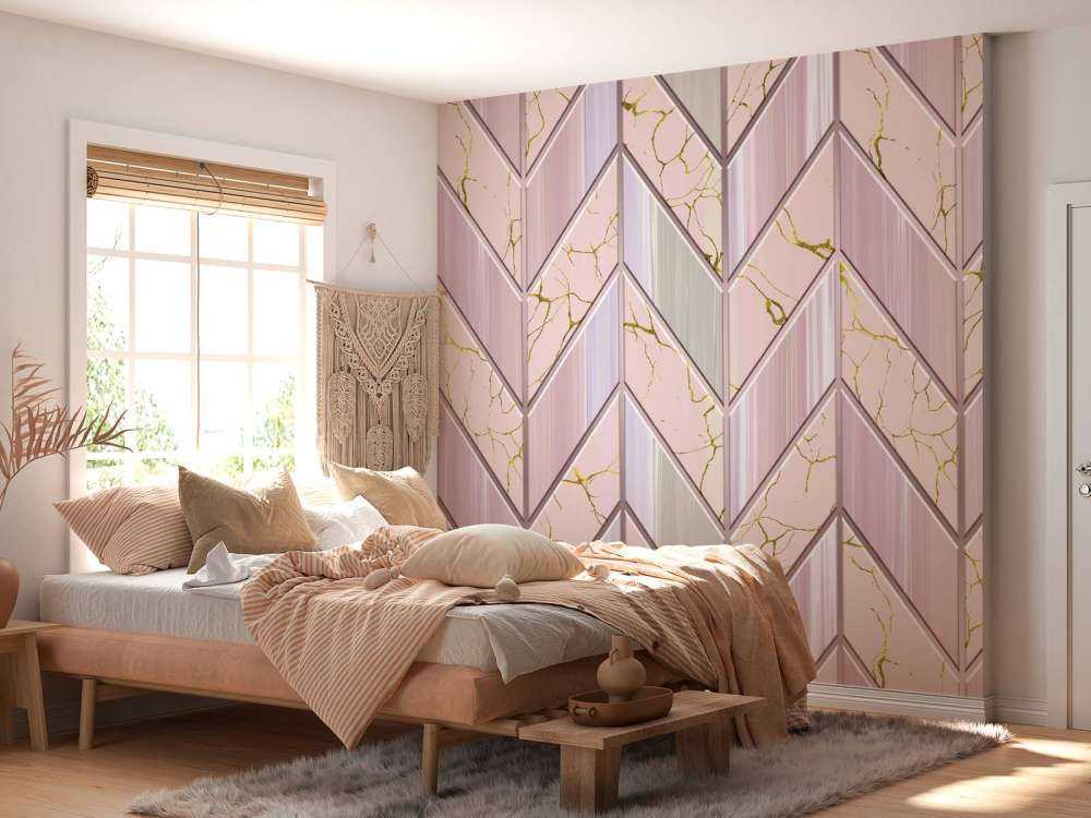 Piastrelle di colore rosa