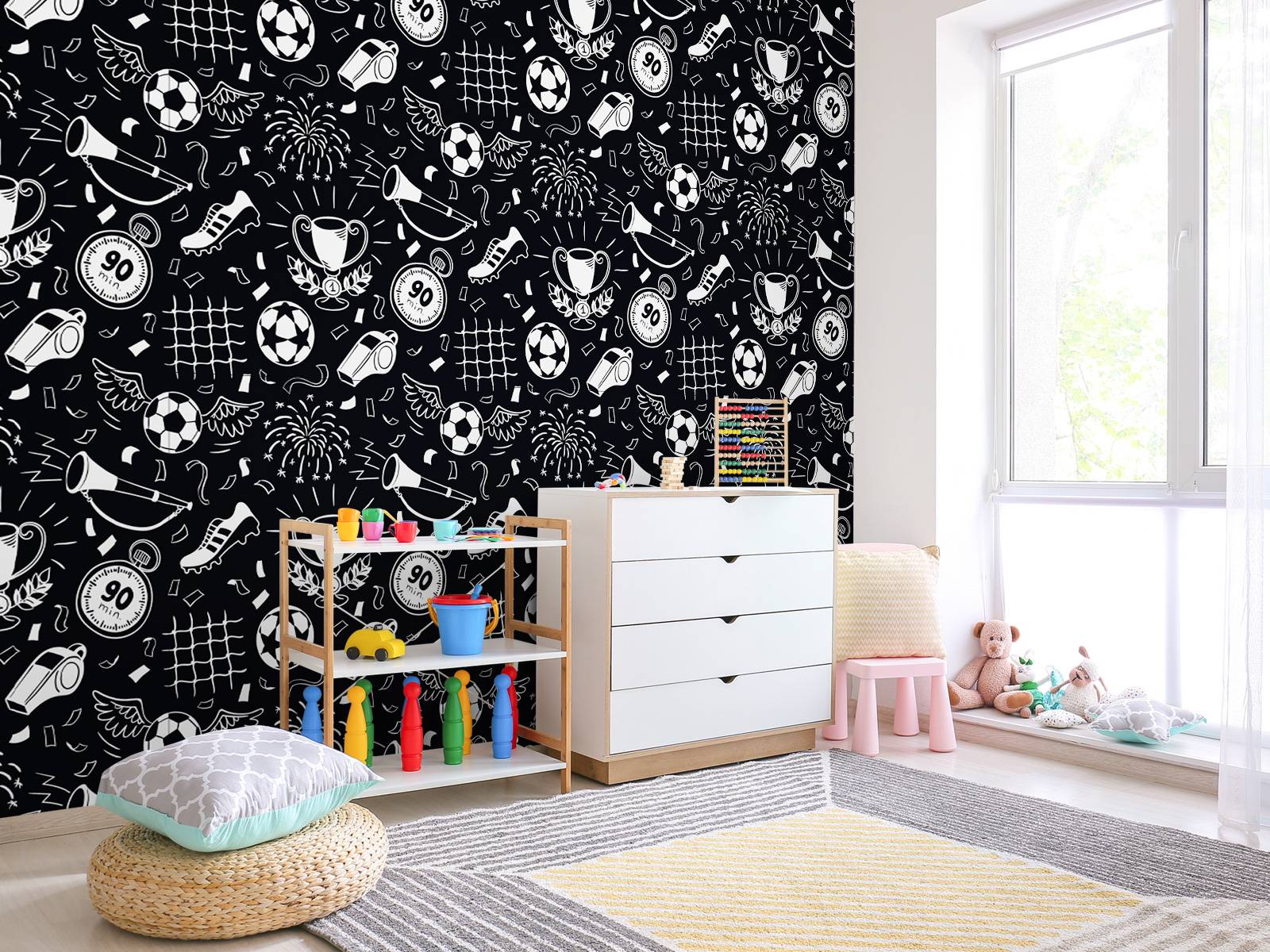 Calcio in bianco e nero, image size:1600x1200