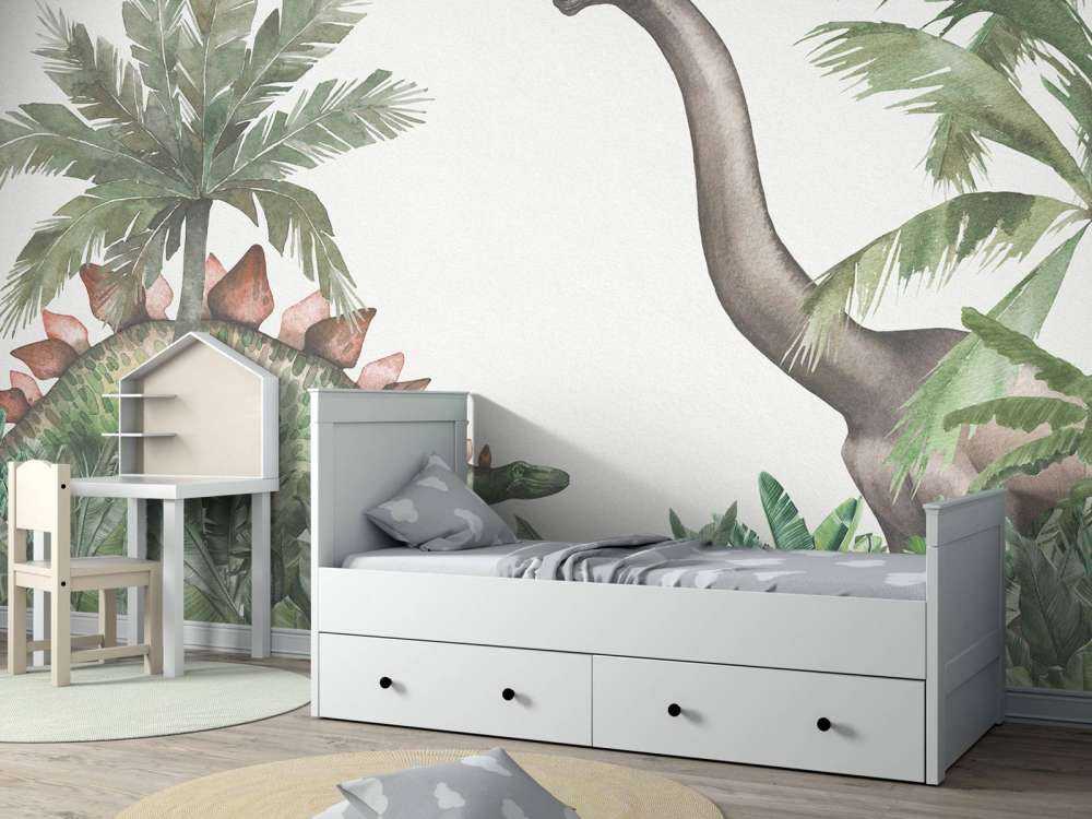 Dinosaurussen in de jungle