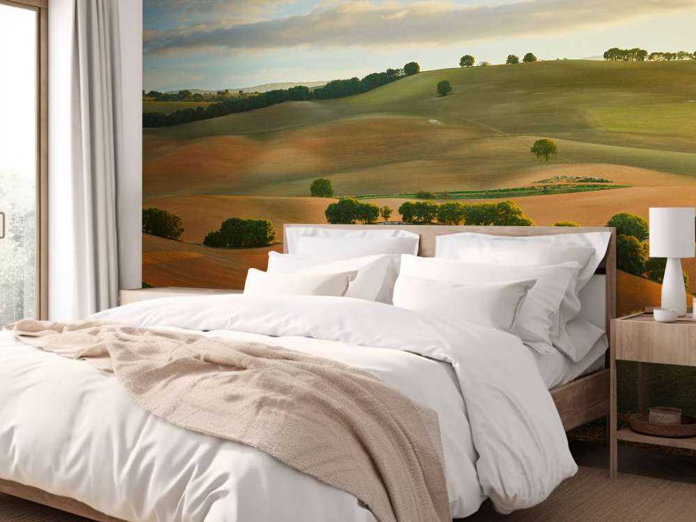 Paesaggio con le montagne