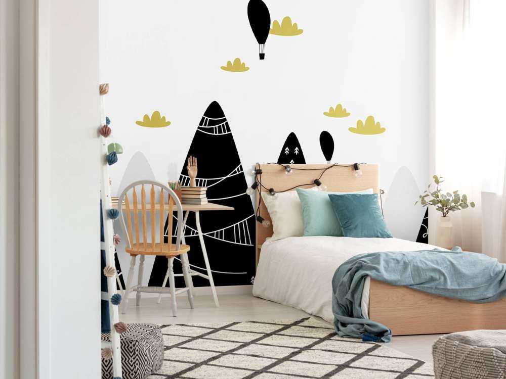 Montagne in bianco e nero