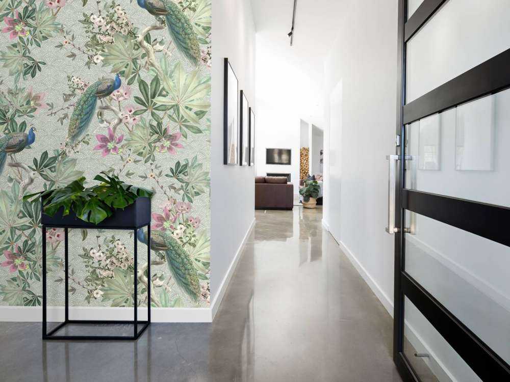 Pavoni da giardino vintage - verde menta