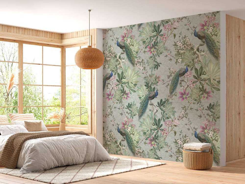 Pavoni da giardino vintage - verde menta