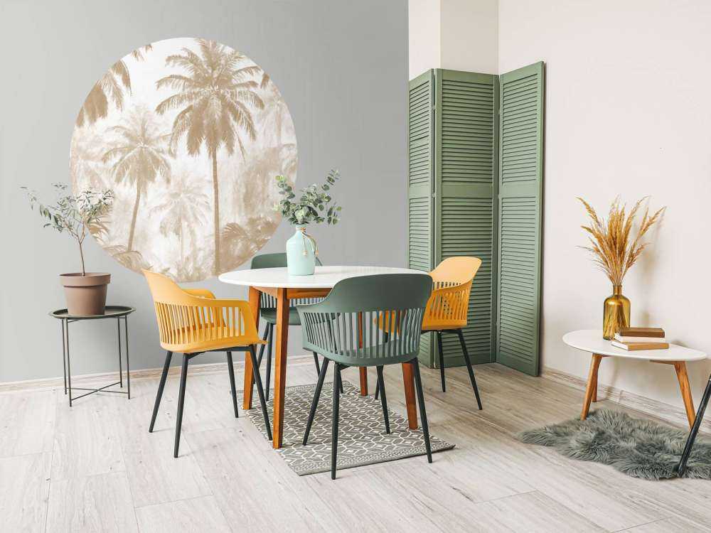 Foresta di Palme Nebbiosa, taupe