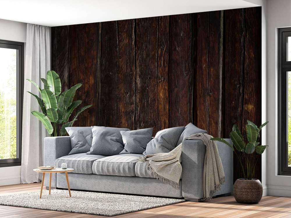 Legno scuro bruciato