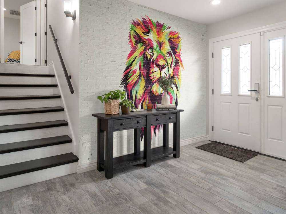 Graffiti di un leone