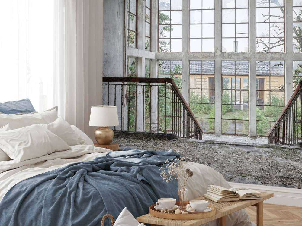 Scale in un edificio abbandonato