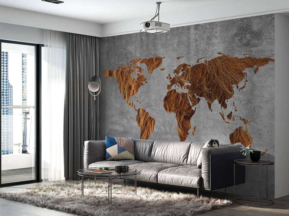 Mappa del mondo con texture