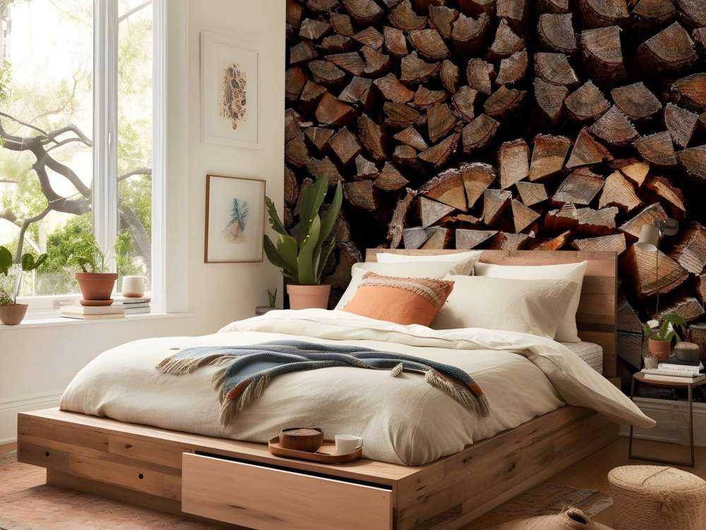 Pile rotonde di legno