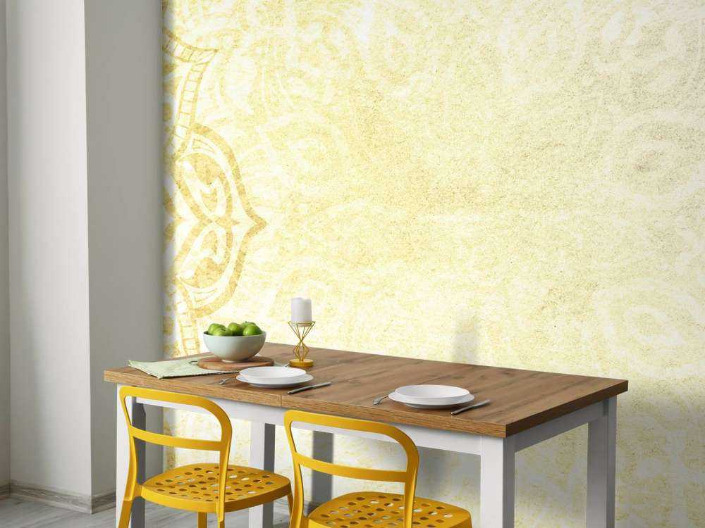 Mandala gialli e grigi