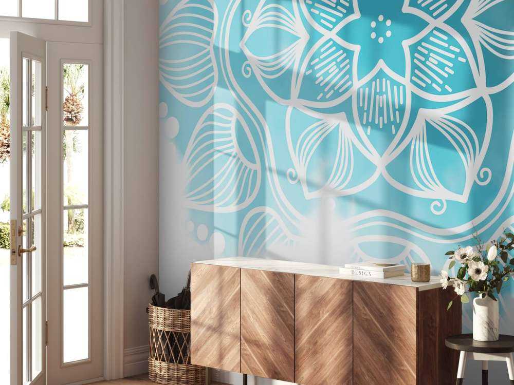 Mandala di colore dell'acqua