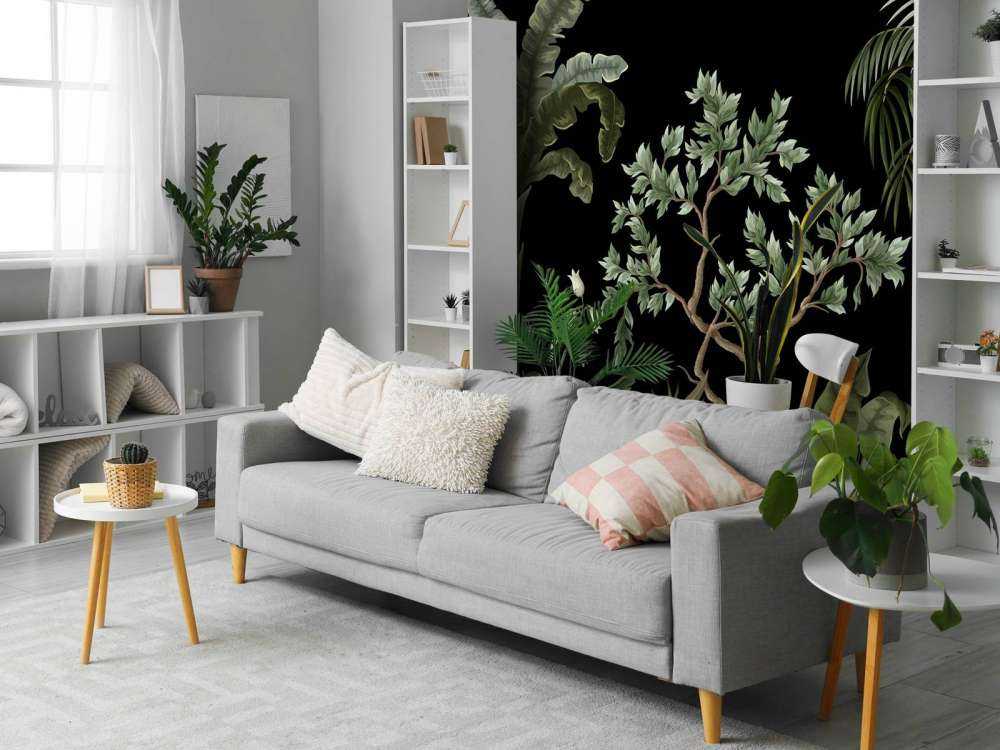 Alberi con sfondo scuro