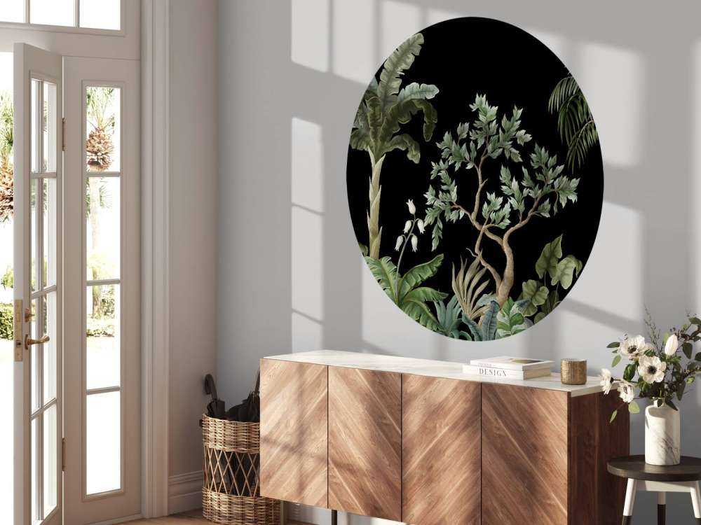 Alberi con sfondo scuro