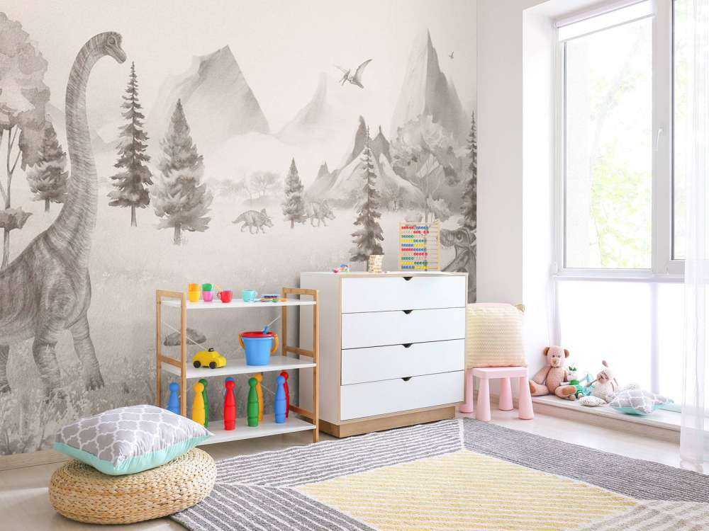 Valle di montagna preistorica