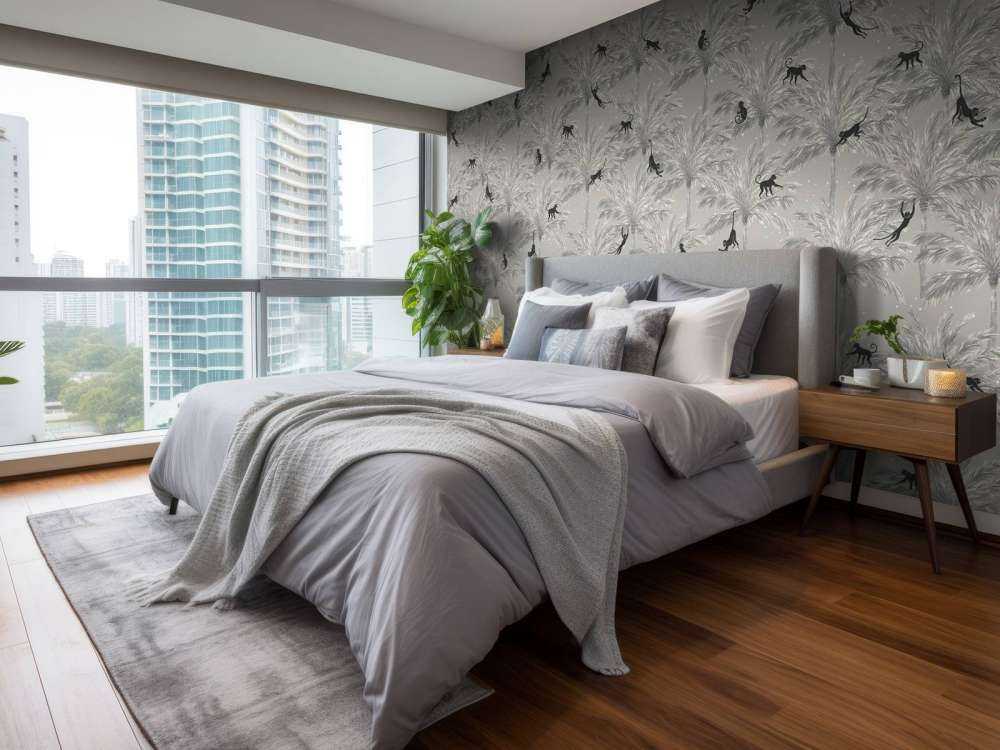 Scimmie tropicali - grigio