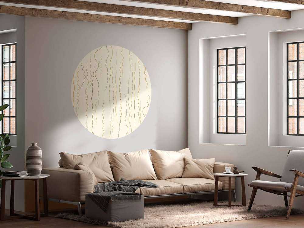 Linee organiche erba beige