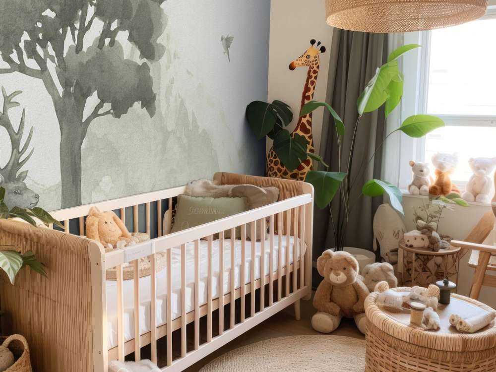 Animali della foresta in verde