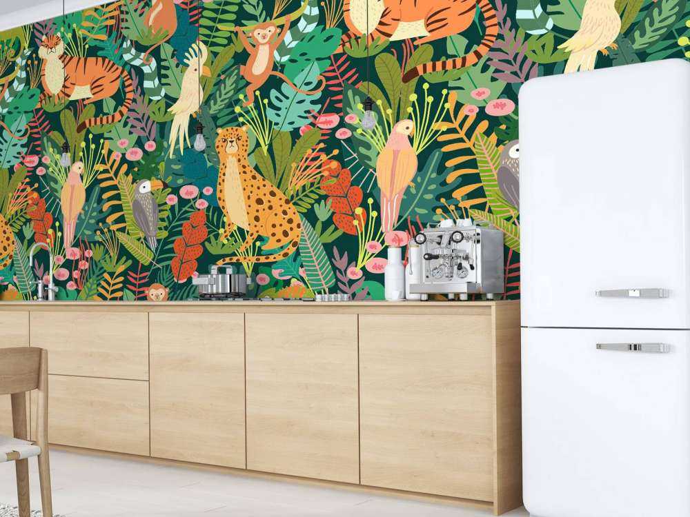 Modello di animali colorati