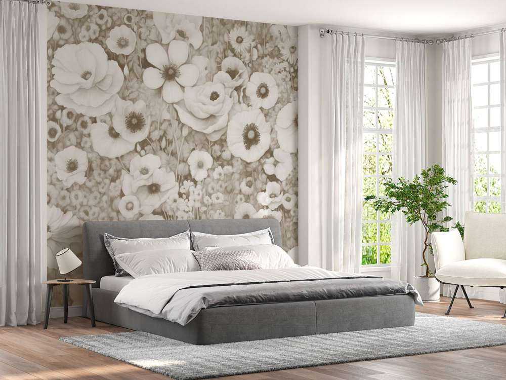 Racconto di Papavero Monocromo Giallo