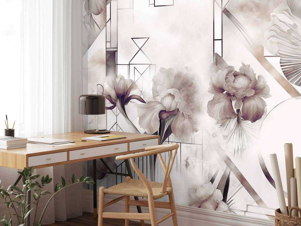 Acquerello Geometria Marrone