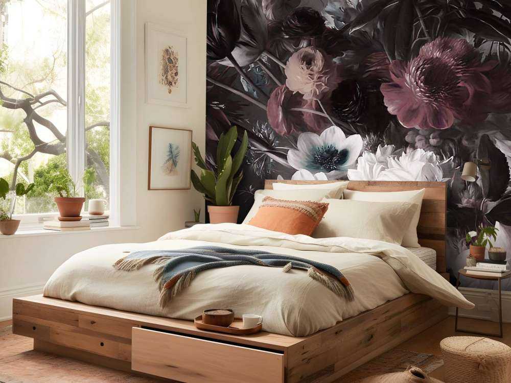 Grande bouquet con anemoni arancioni