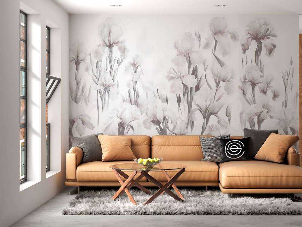 Iris danzano grigio morbido senza soluzione di continuità