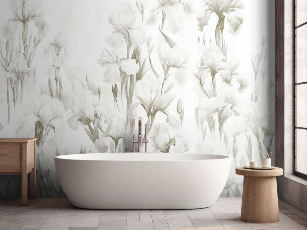 Iris danzano senza soluzione di continuità in seppia chiaro