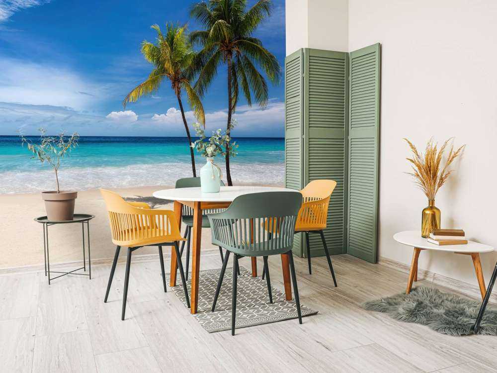 Spiaggia di sabbia tropicale