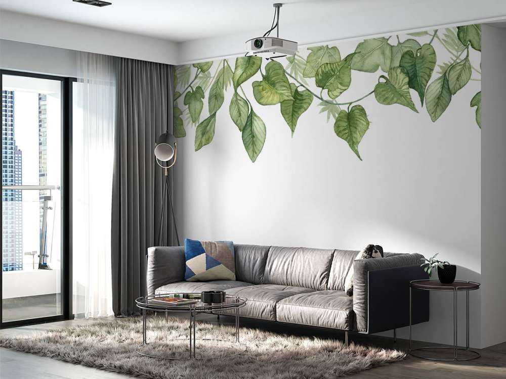 Appendere foglie di acquerello