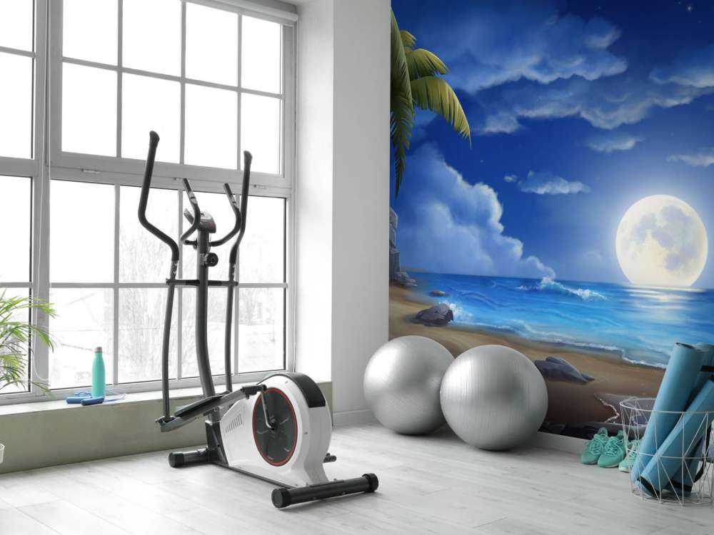 Bella spiaggia di notte