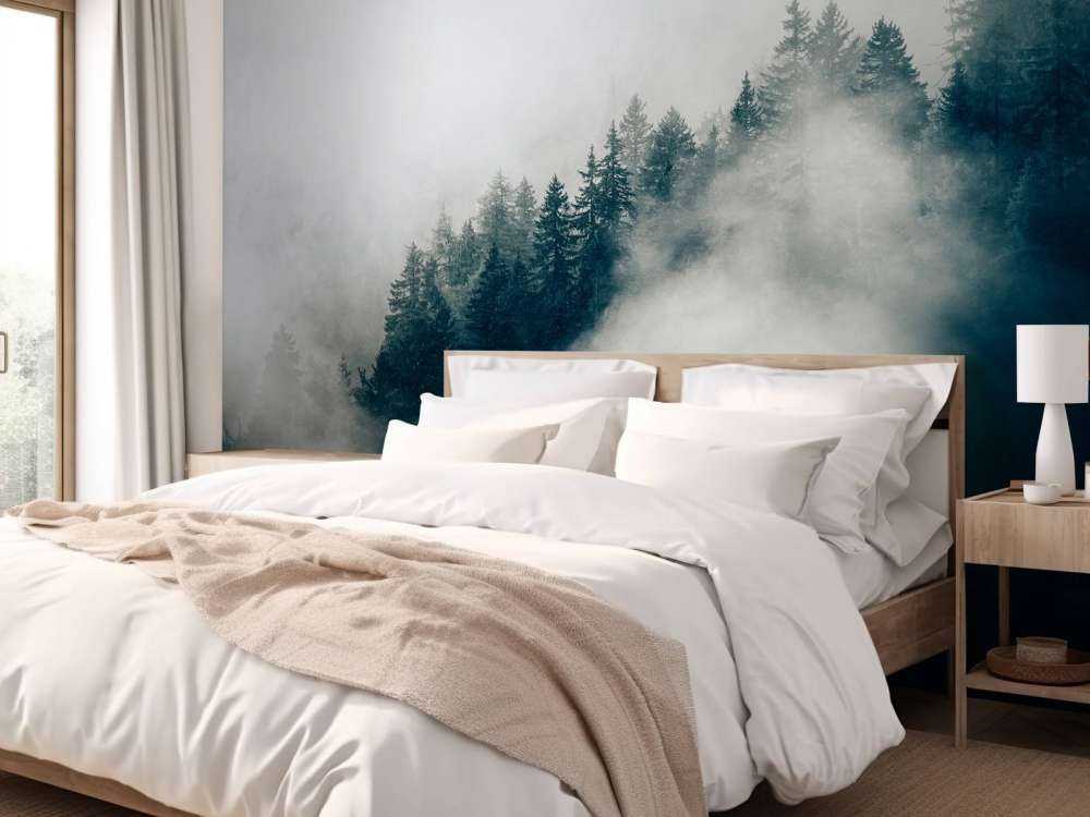 Mattina nebbiosa sulle Alpi