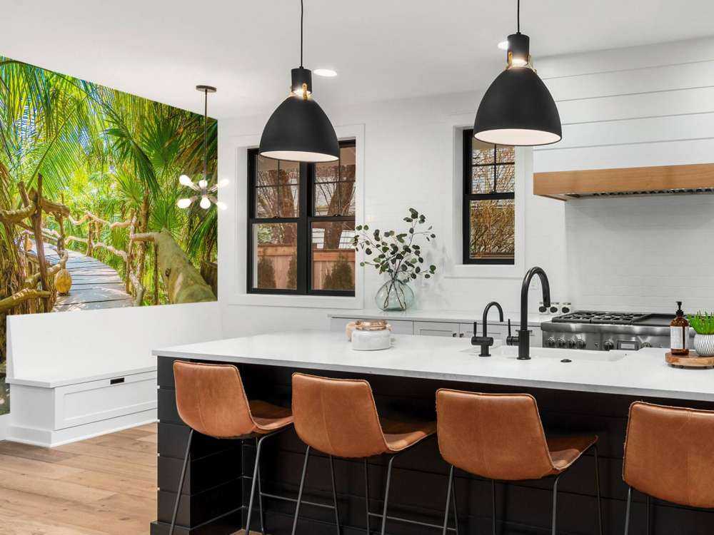 Ponte della giungla tropicale