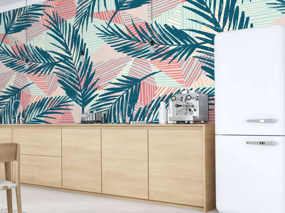 Foglie di palma astratte