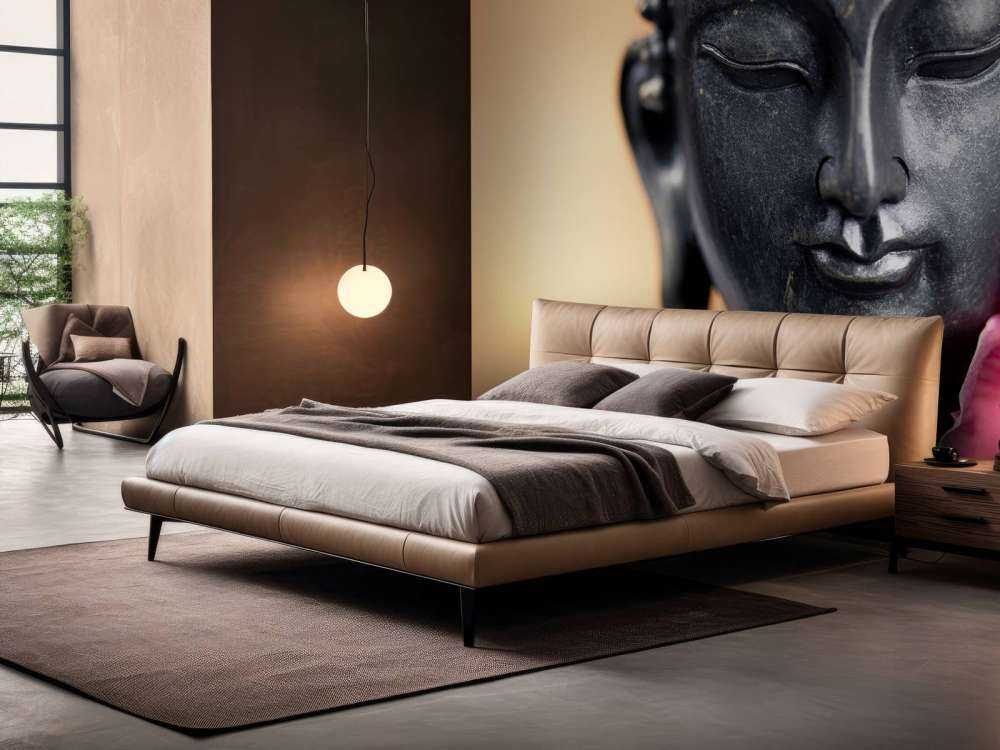 Buddha e orchidea rosa