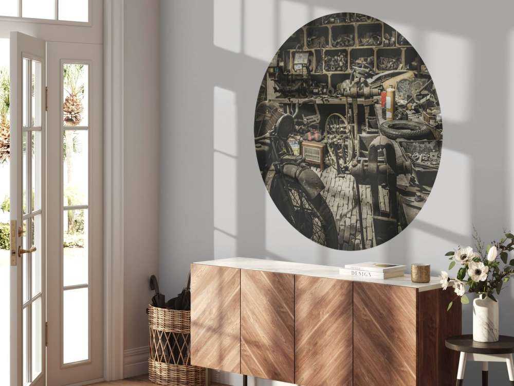 Vecchia officina di motori