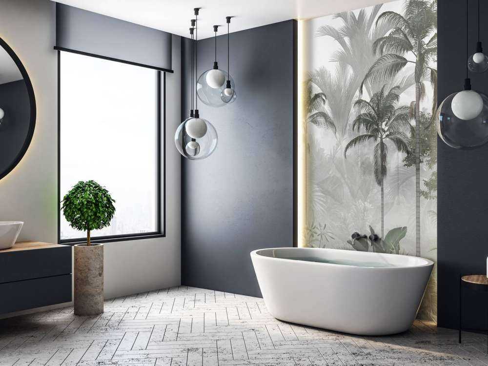 Bosco di Palme Nebbioso