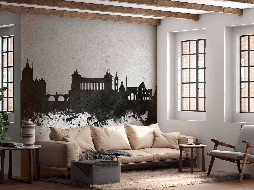 Acquerello skyline, Roma