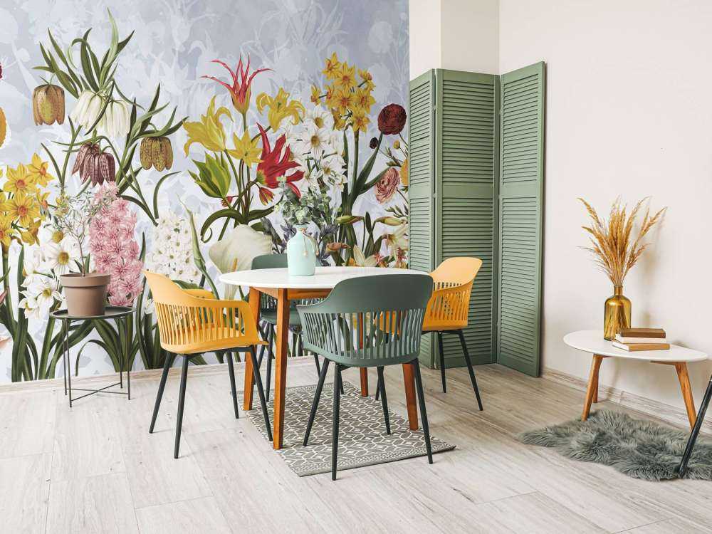 Fiori di Primavera - Cielo Nuvoloso Blu