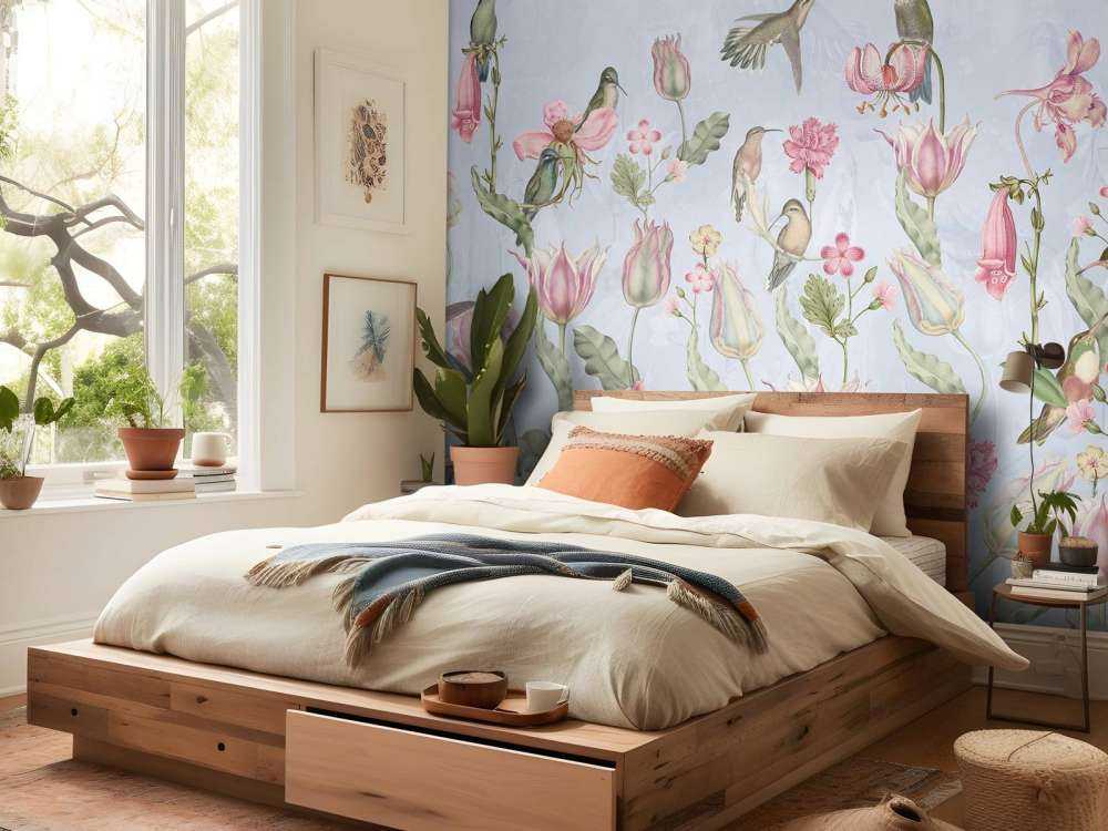 Sinfonia di Colibrì Primaverile - Serenata Blu Pastello