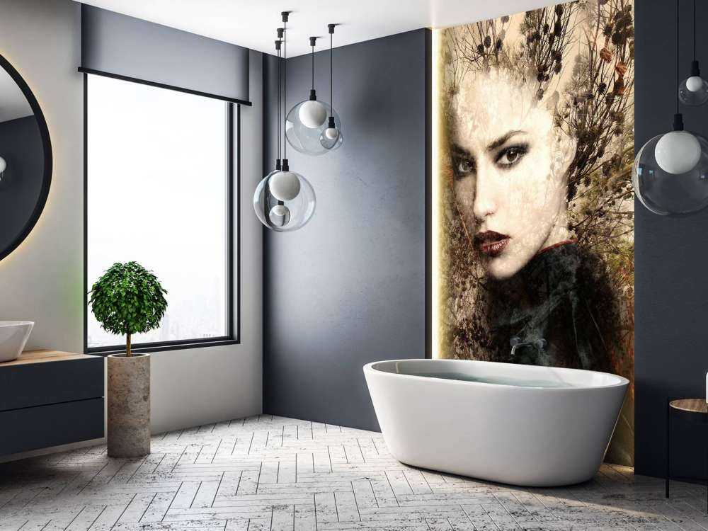 Donna e rami aggraziati