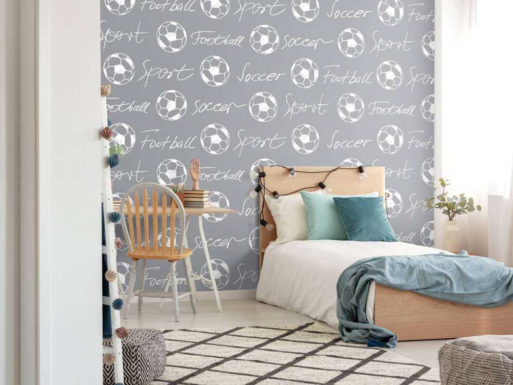 Palloni da calcio e testo