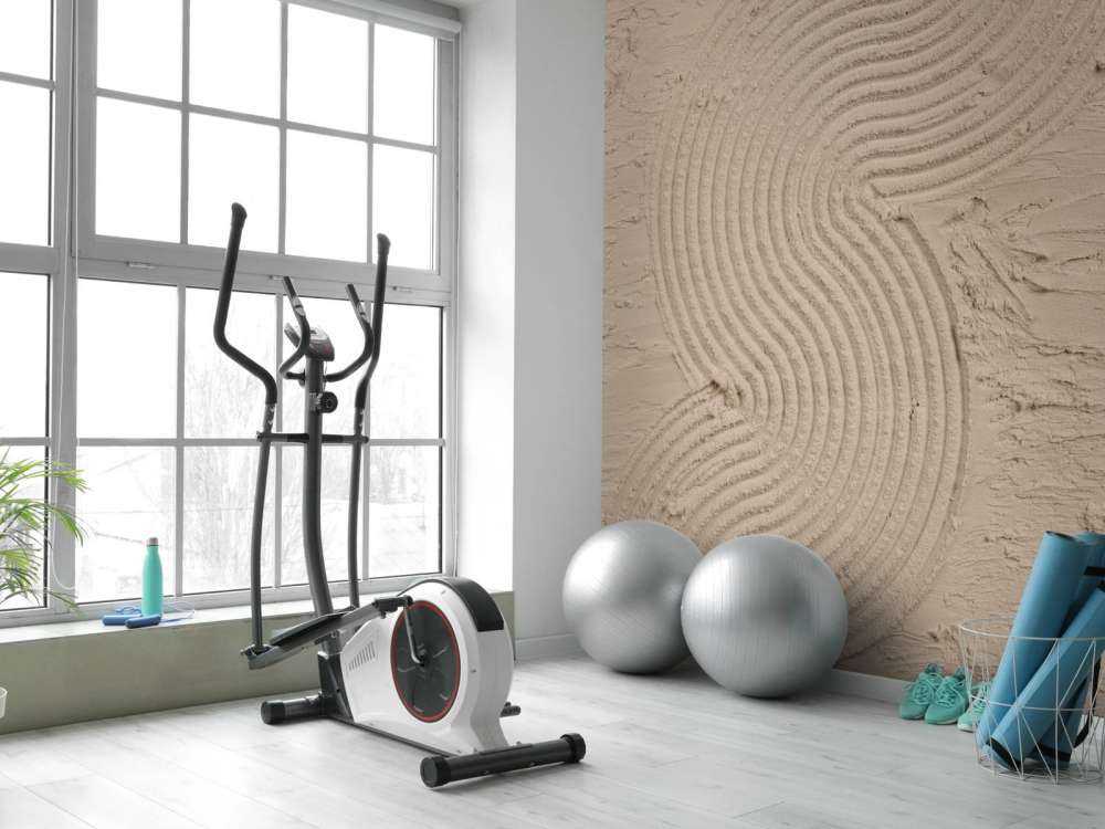 Orlo con linee e strutture organiche in color tortora