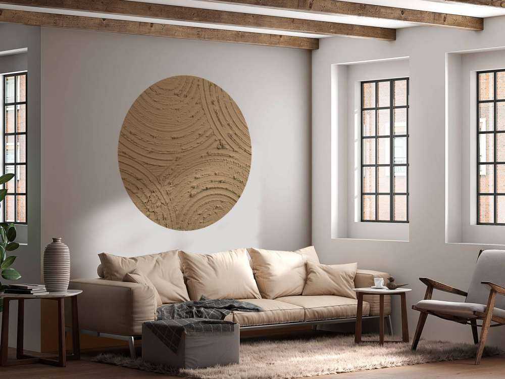 Cerchi Zen struttura grezza in marrone oro