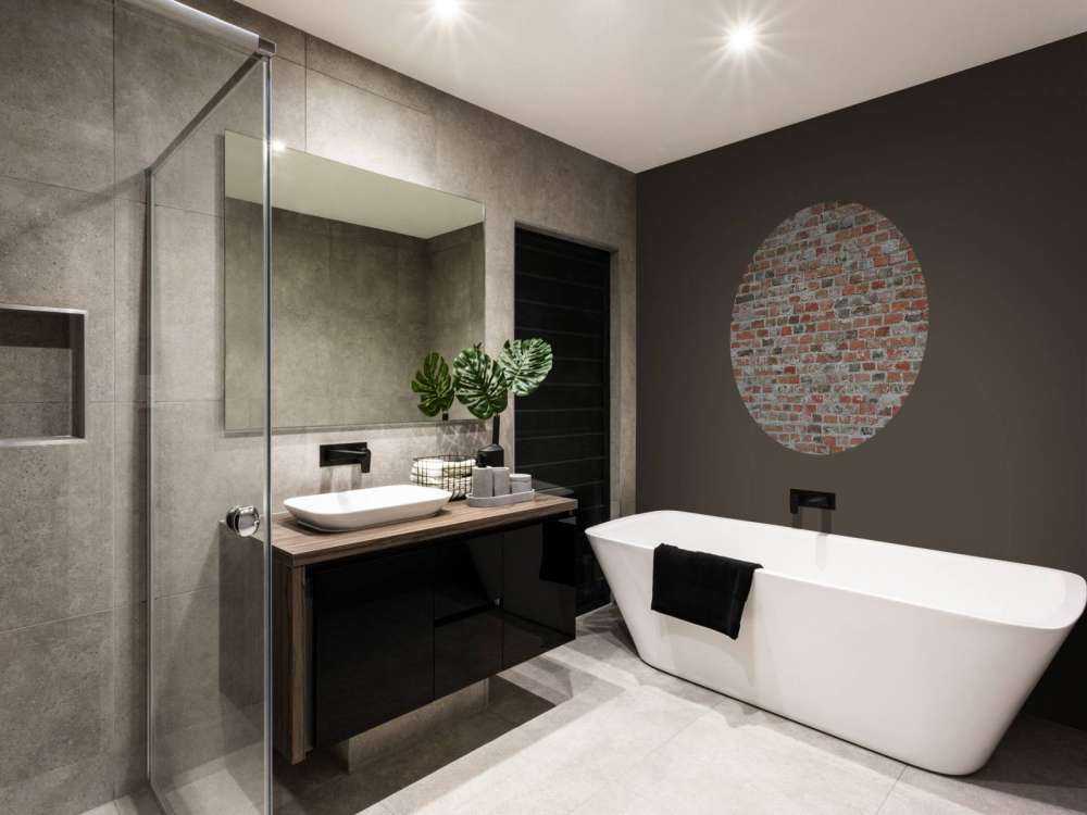 Muro di mattoni restaurato