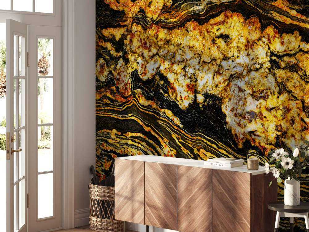 Marmo nero color oro