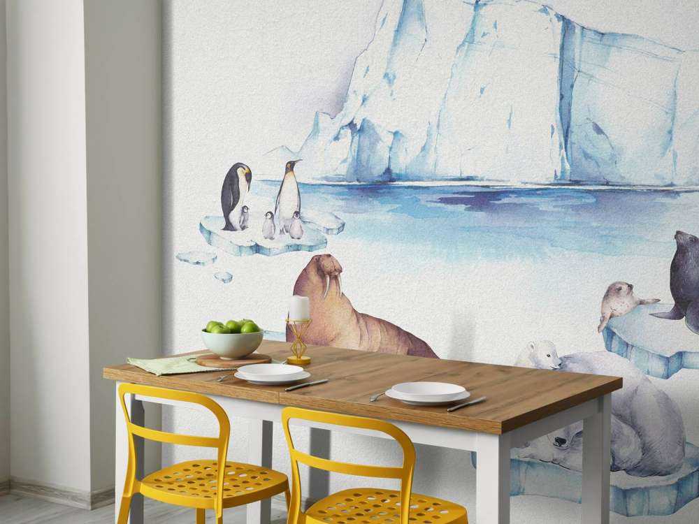 Animali del mondo di ghiaccio