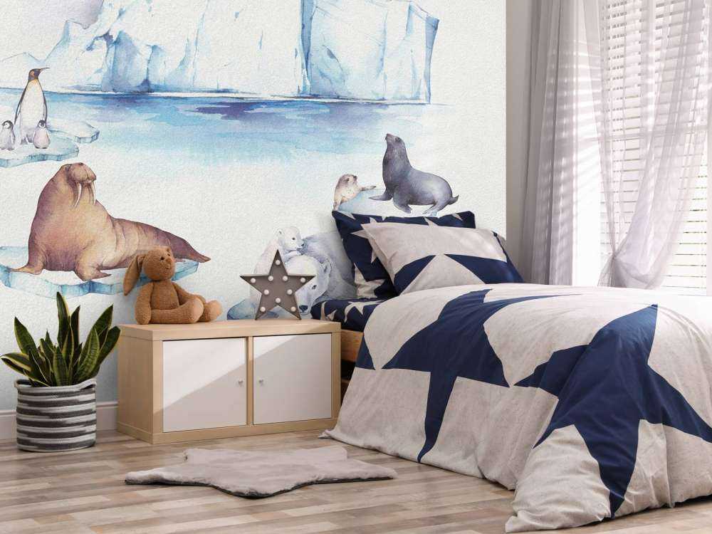 Animali del mondo di ghiaccio