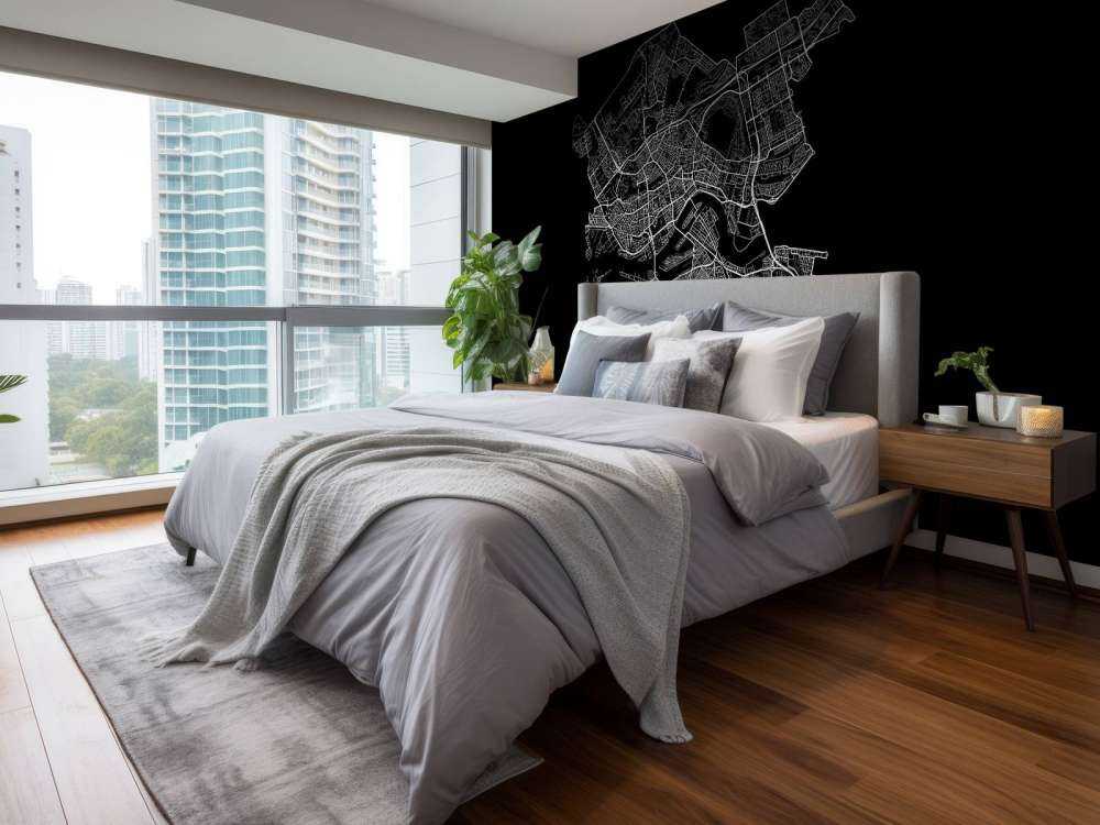 Mappa di Rotterdam, nero