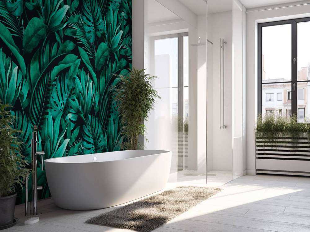 Diverse foglie verdi